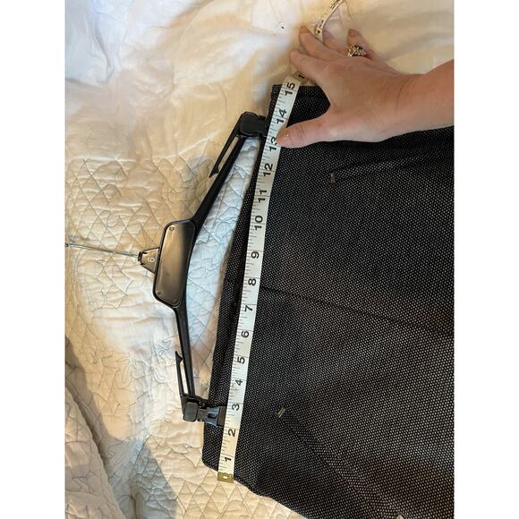 Chicos So Slimming Superior Stretch Ankle Pants Size 0 0R US 4 Black Tan Print - Picture 7 of 10